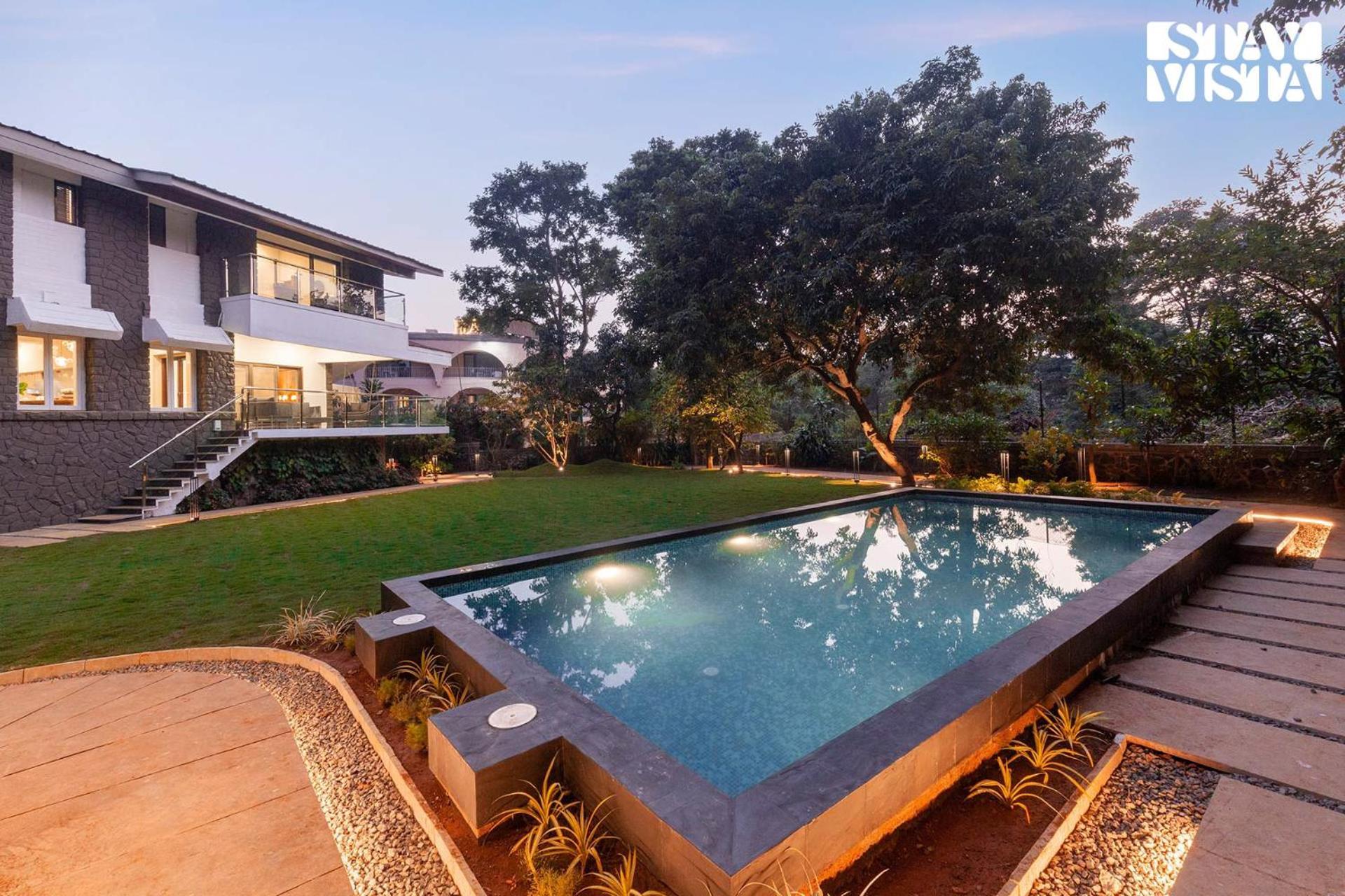 Stayvista's House Of J - Embrace Leisure With Lawn, Pool, And Gazebo *
