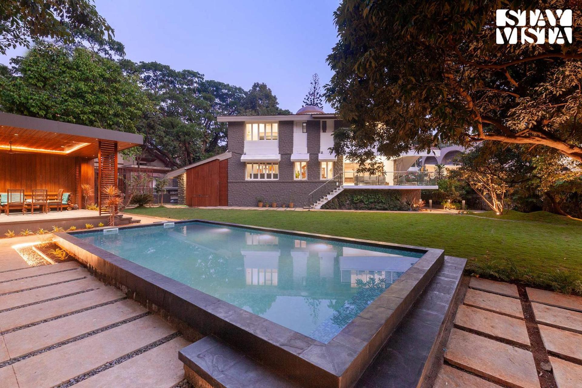 Stayvista's House Of J - Embrace Leisure With Lawn, Pool, And Gazebo Villa Lonavala