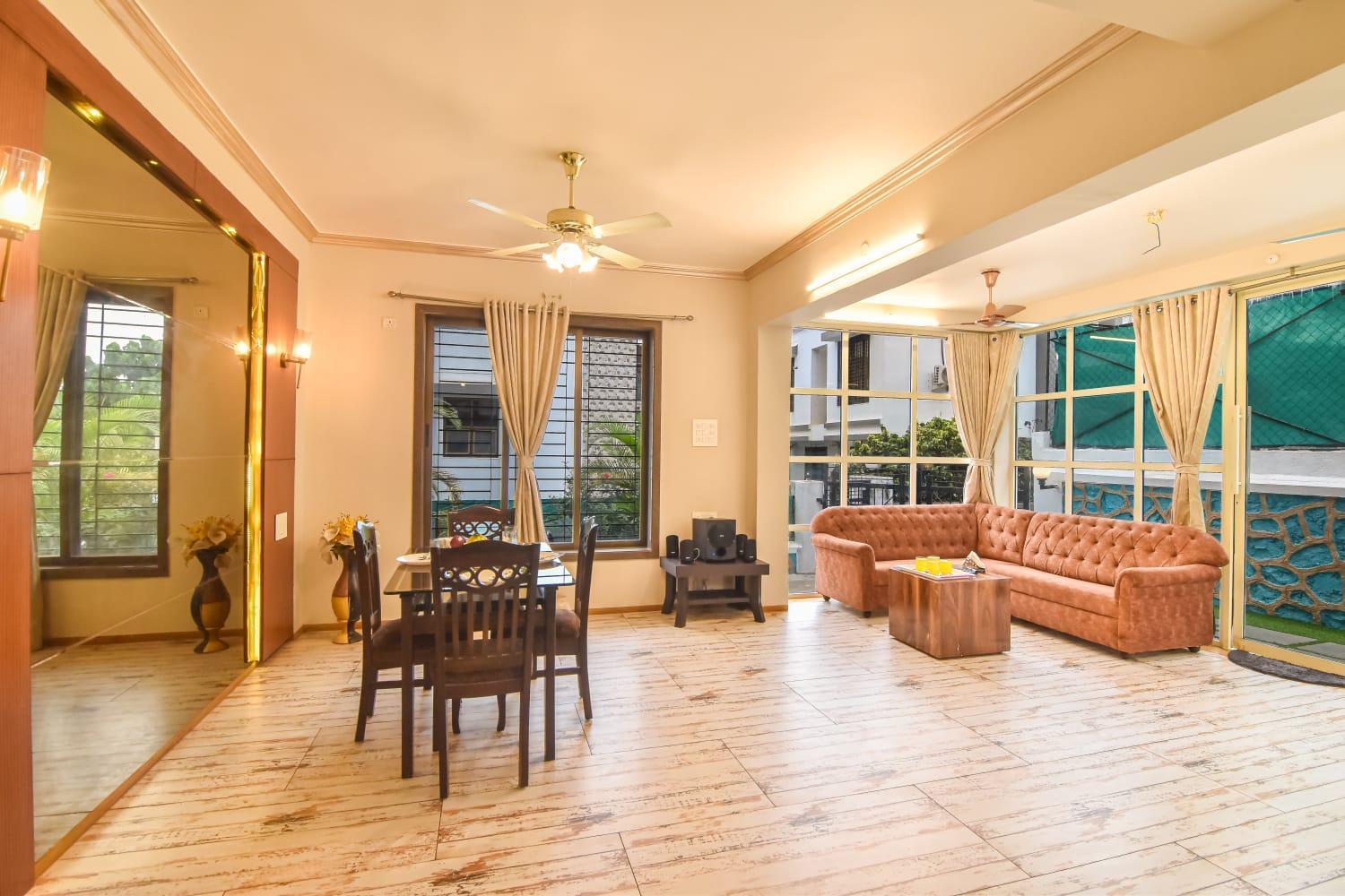 Villa Empyrean Ll 2bhk Ii Monarch Ll Private Pool Ii Ac Ii Luxury Ll Gold Valley Sector D Ll