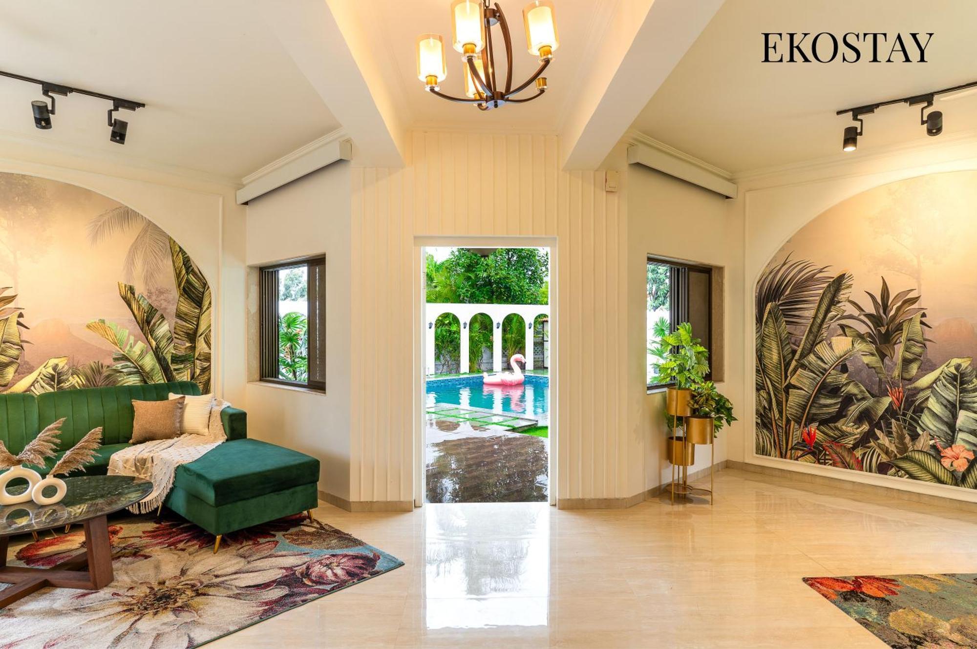 Ekostay - 8bhk La Flamingo With Private Turf Villa