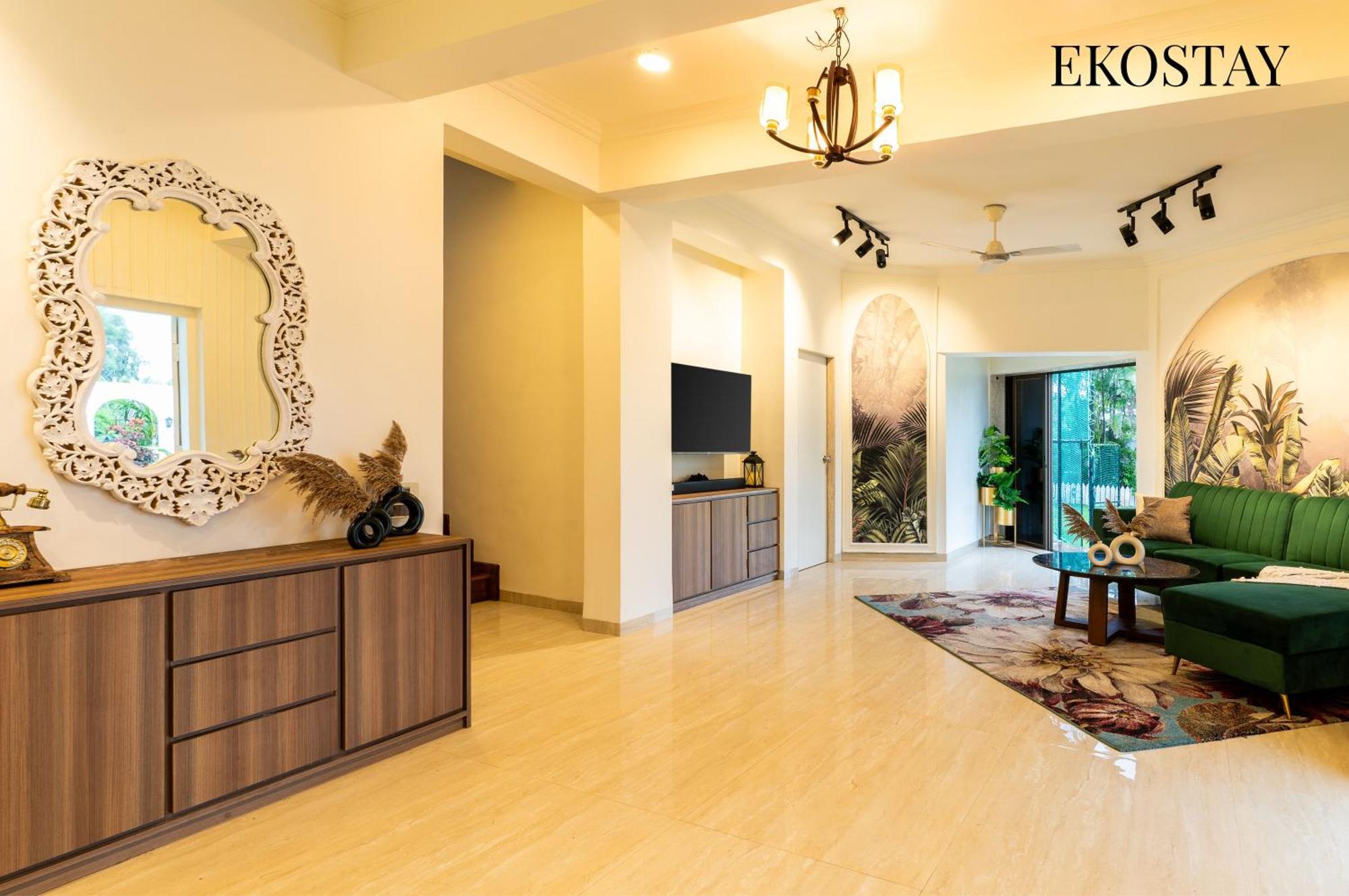 Ekostay - 8bhk La Flamingo With Private Turf *
