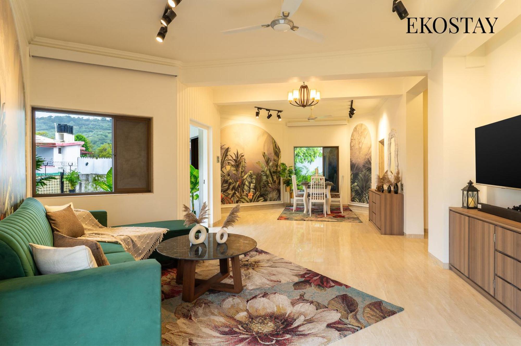 Ekostay - 8bhk La Flamingo With Private Turf Villa *