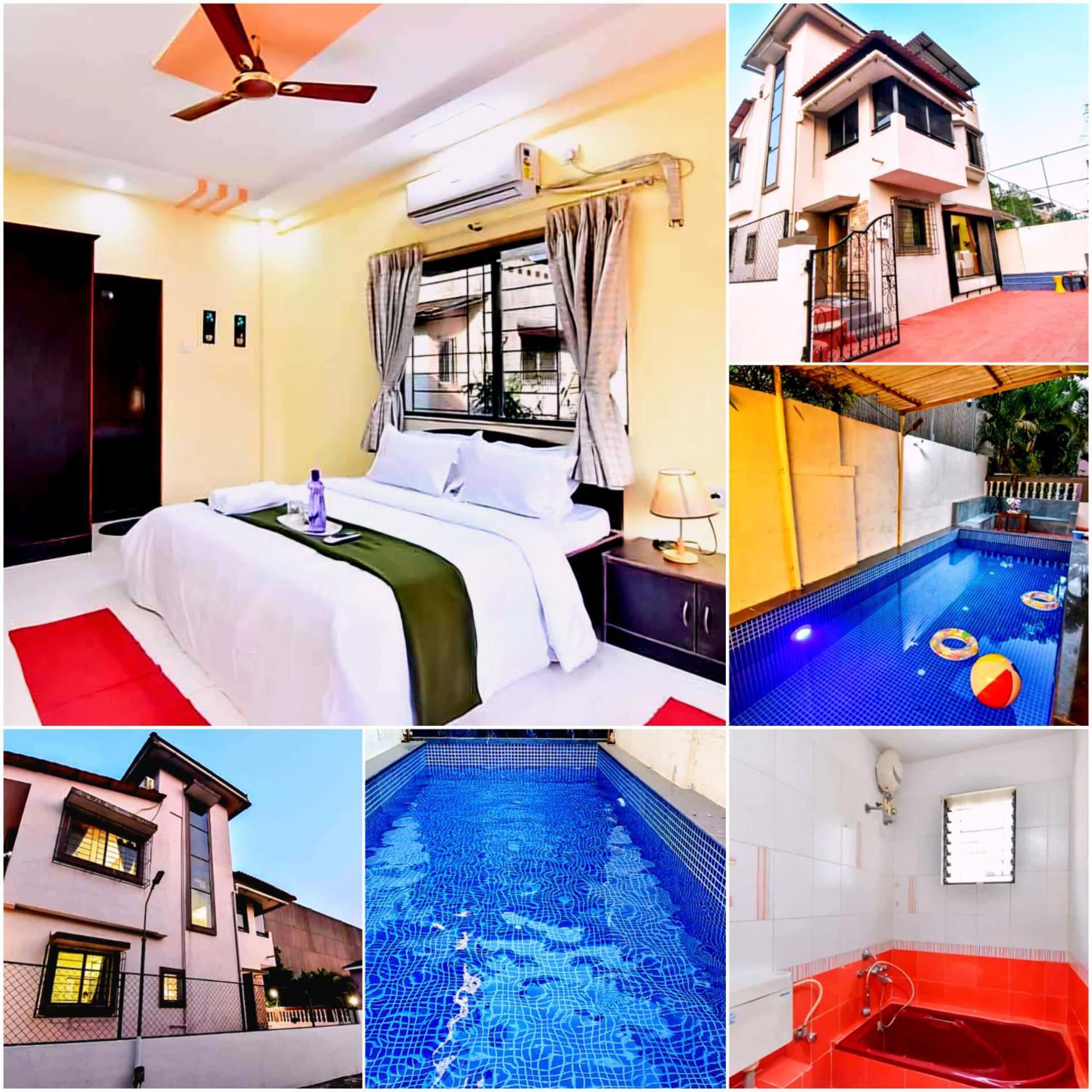 Ll Casa Romantica Ll 3bhk Ll Ac Ll Pool Ll Wifi Ll Bath Tub Ll Villa