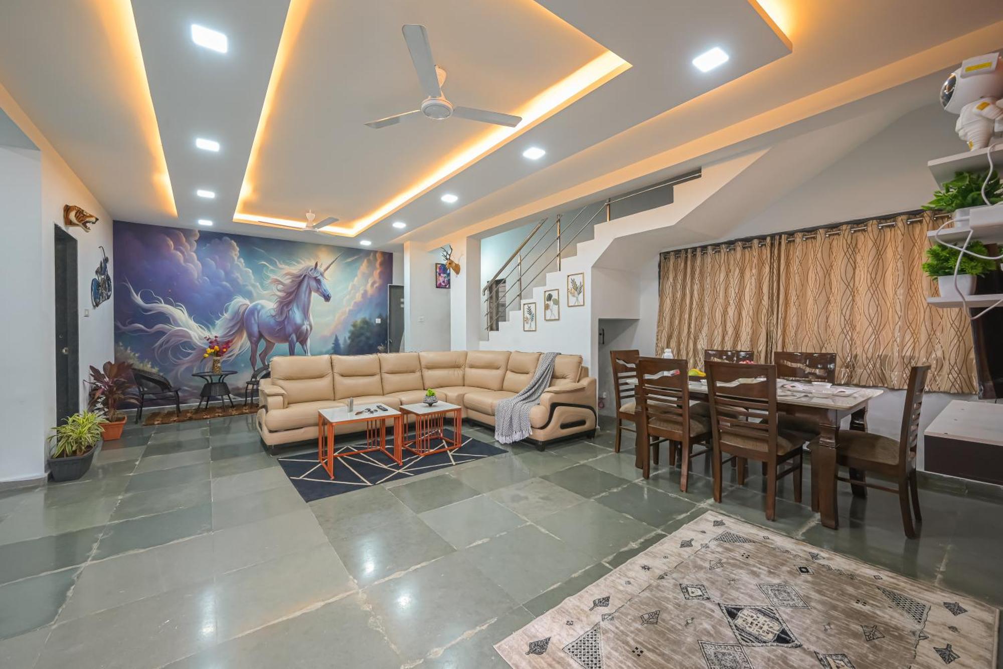 Ll Empyrean Ll Celestial Unicorn Ll Romantic Ll 3bhk Ll Ac Ll Pvt Pool Ll Free Wifi Ll