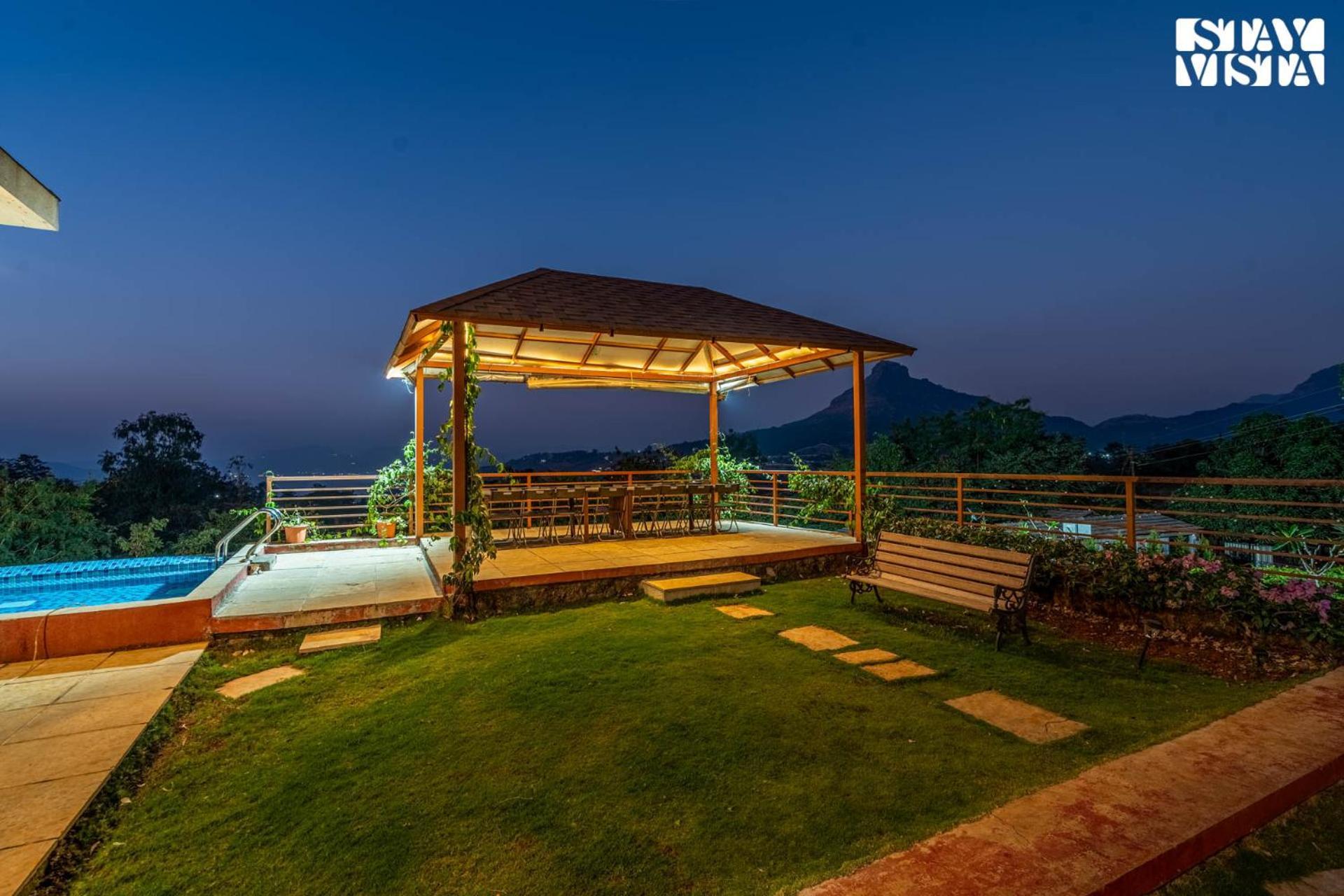 Stayvista At Beyond Infinity With Hill View, Bbq Villa