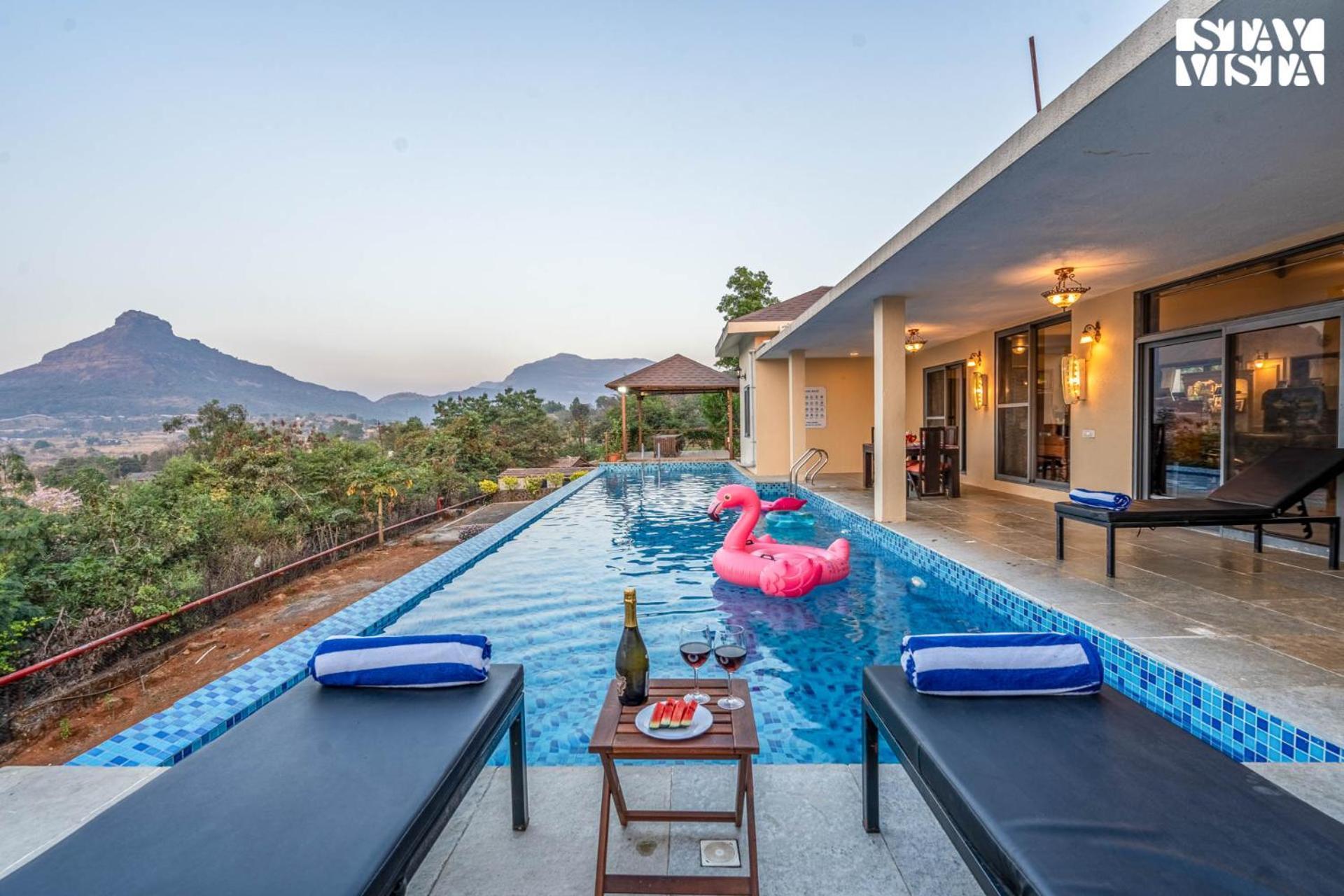 Stayvista At Beyond Infinity With Hill View, Bbq * Lonavala