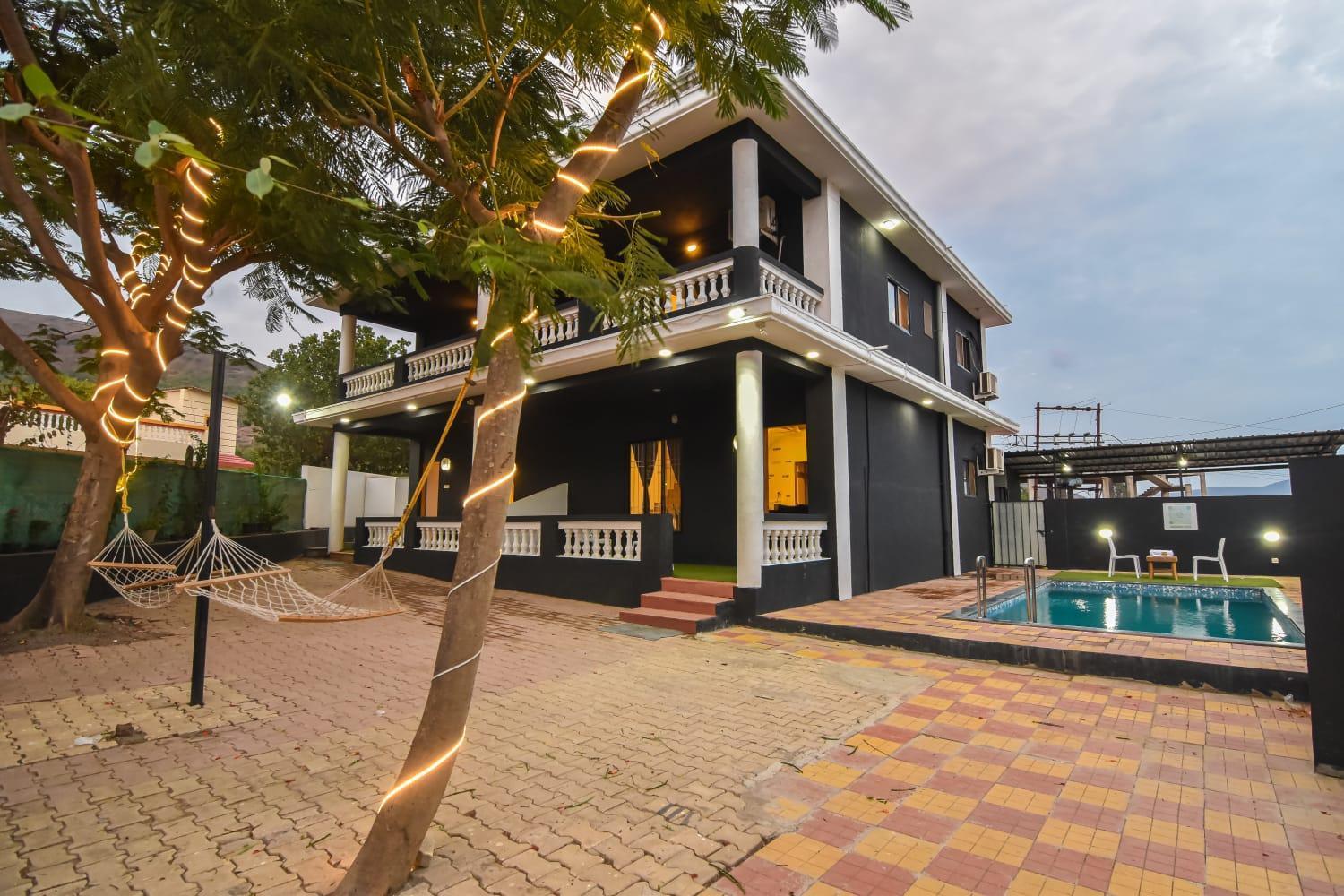 Villa Empyrean Ll 3bhk Ll Black Horse Ll Ac Ll Private Pool Ll Wifi Ii Lux Ll Lonavala
