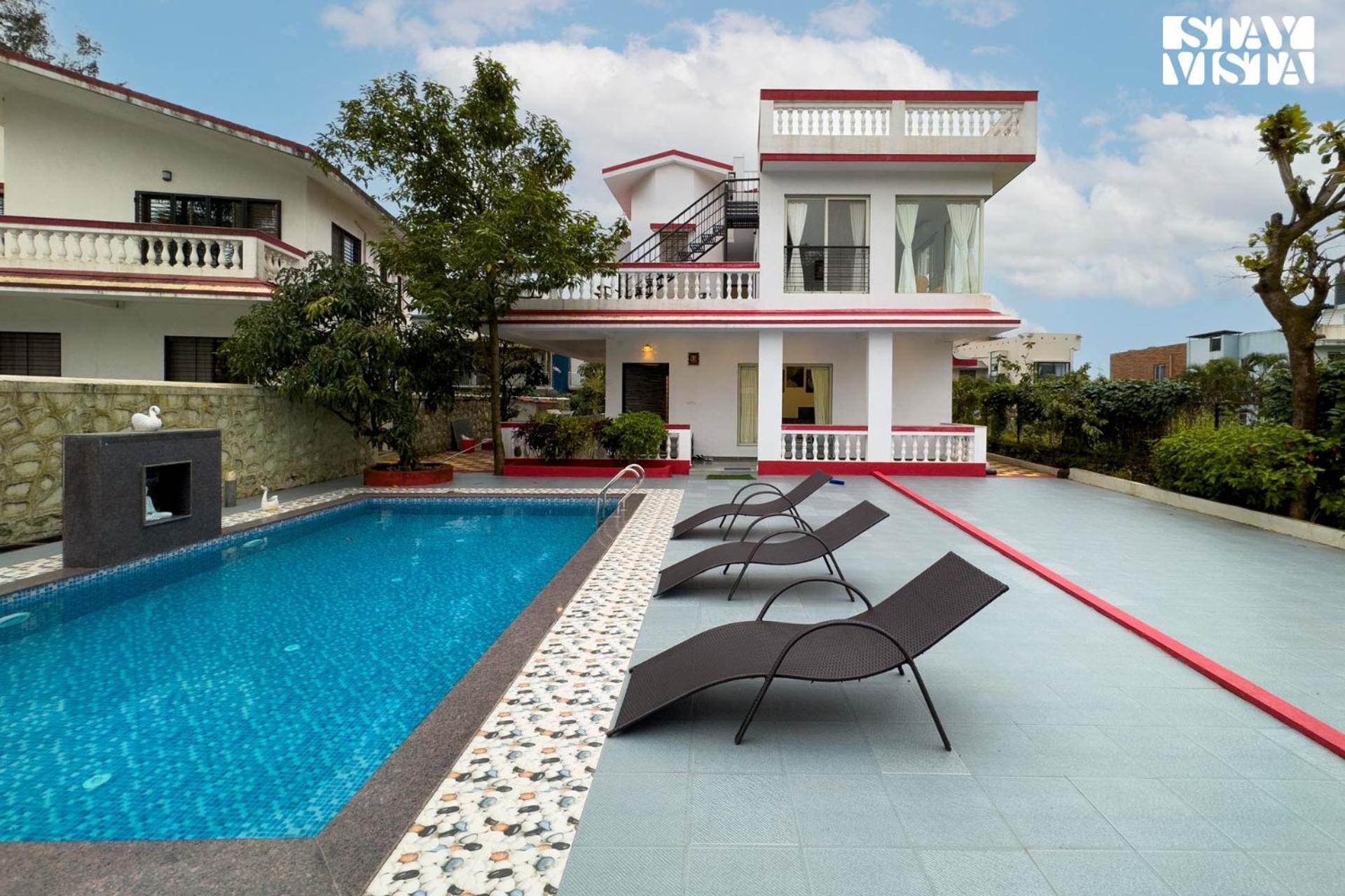 Stayvista's Monarch - Terrace Retreat With Pool And Gazebo Bliss